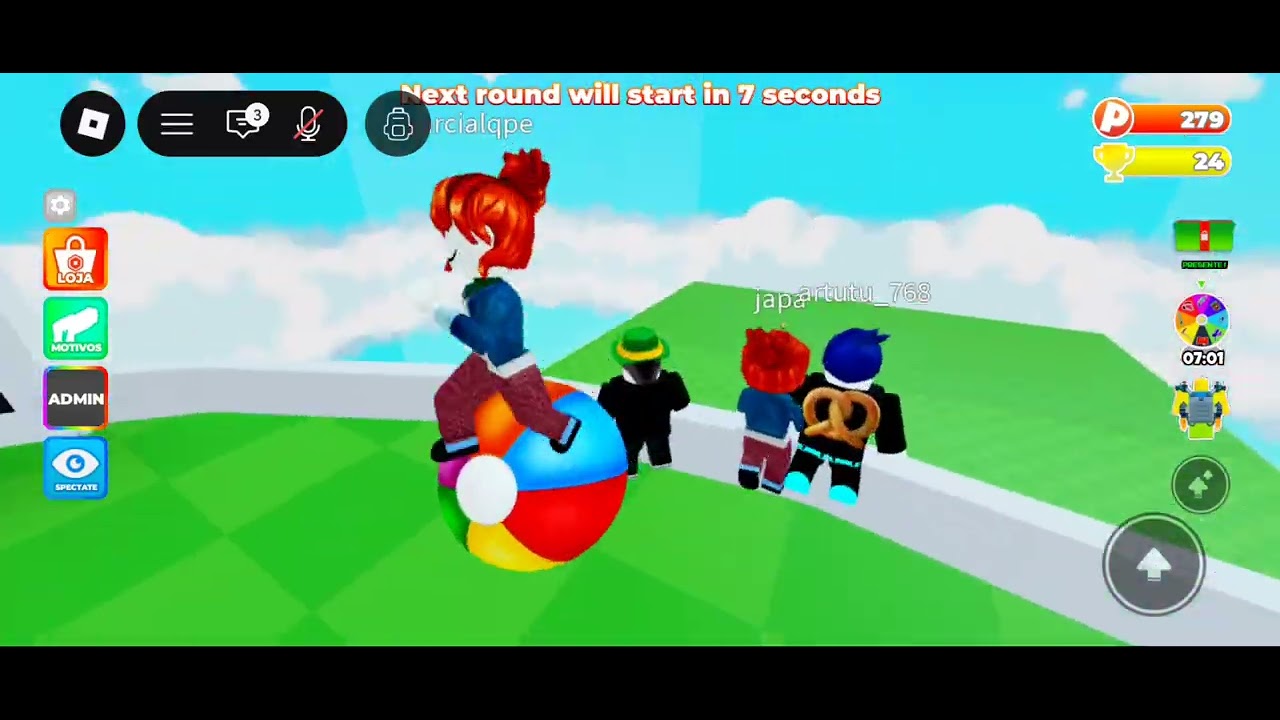 Jogando o mapa o chão é lava no roblox!