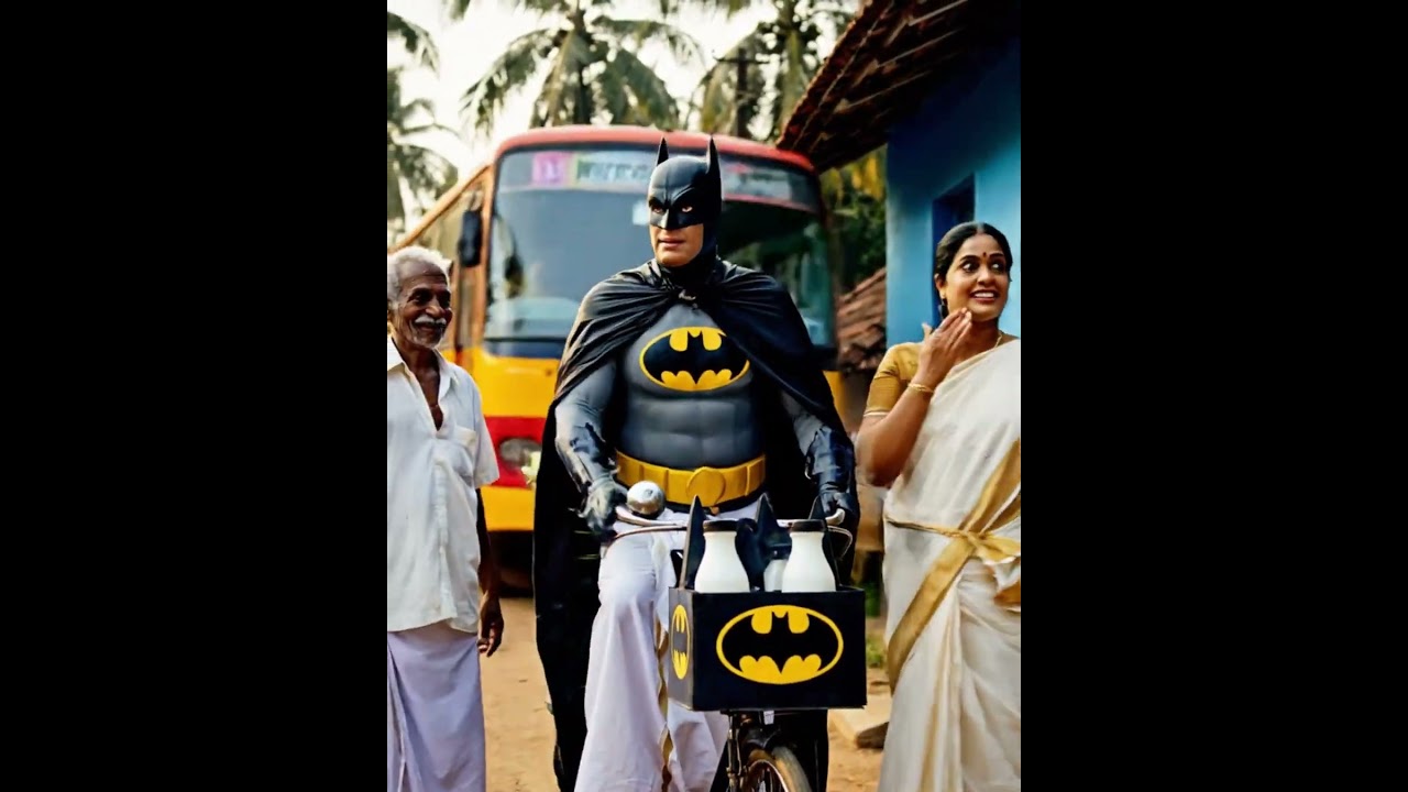 Batman as milk boy #kerala #malayalam