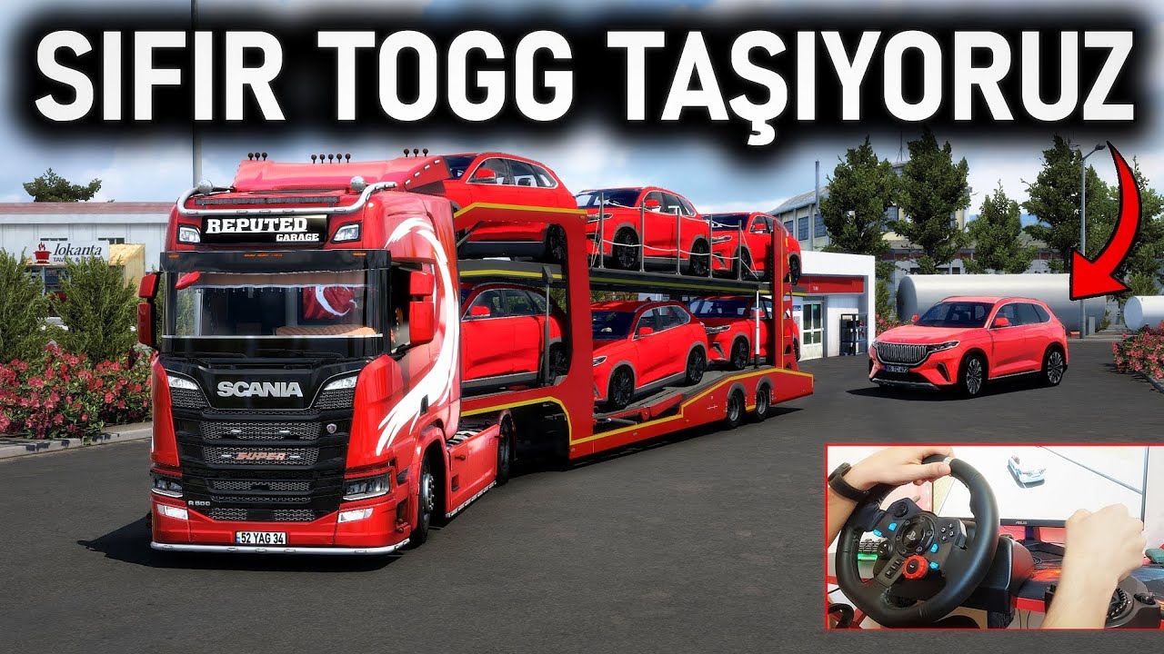 TIRLA YENİ TOGG TAŞIYORUM! EFSANE SCANİA TIR ETS 2 MOD Logitech G29