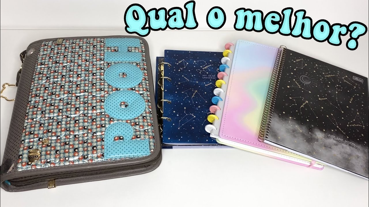 Comparando fichário, caderno inteligente, caderno argolado e caderno comum. Qual o melhor?