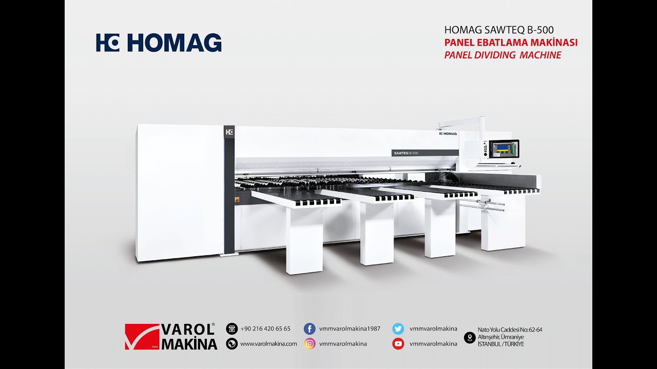 HOMAG SAWTEQ B-500 ANGULAR SAW UNIT / PANEL EBATLAMA MERKEZİ