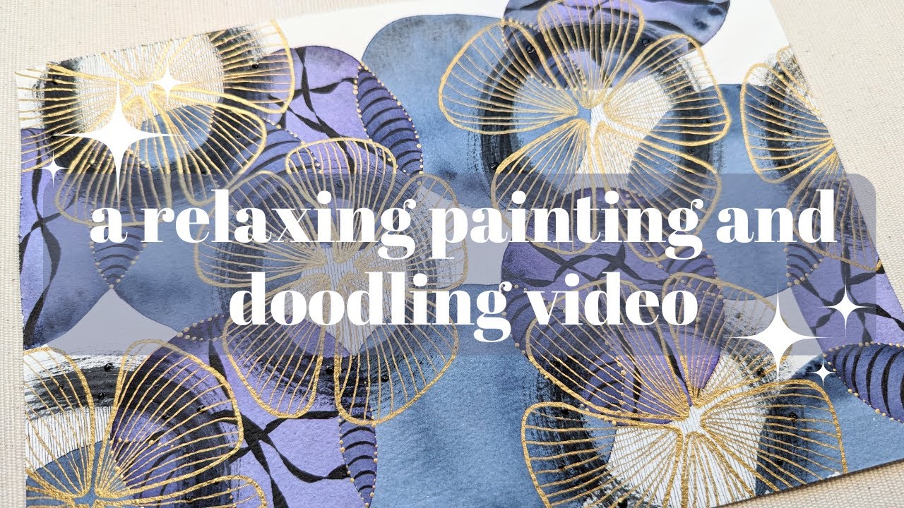 Relaxing Painting and Doodling Video with ASMR Sounds