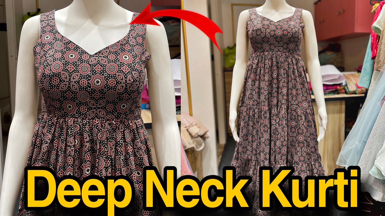 Deep Neck Kurti/Suit cutting & stitching #kurticollection  #latestdesign #design