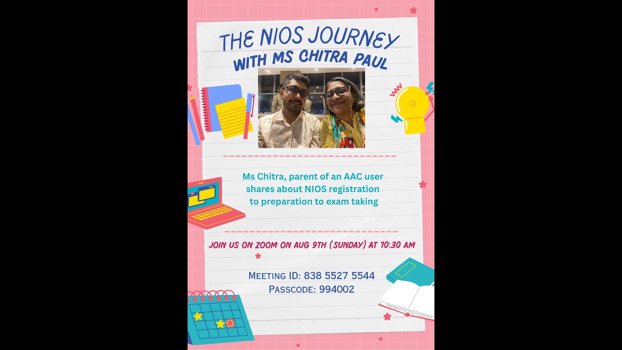 The NIOS journey with Ms Chitra Paul - Aug 9,2026