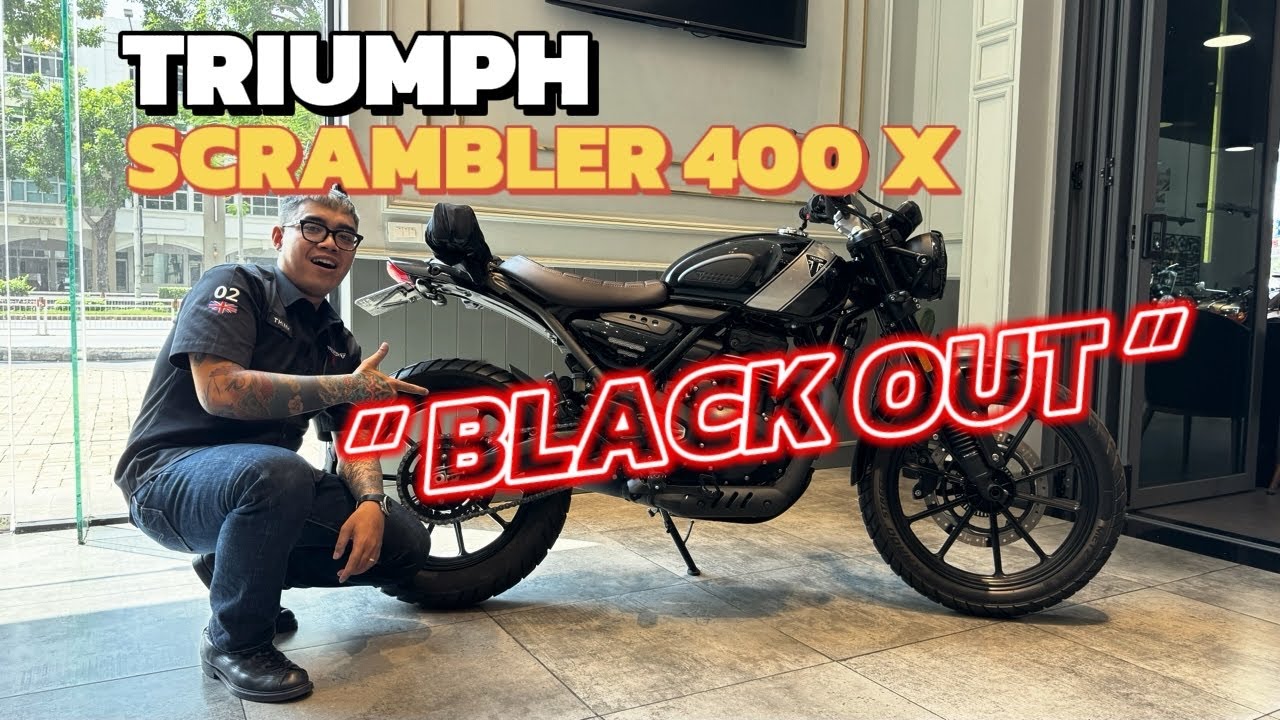 TRIUMPH SCRAMBLER 400 X BIẾN HÌNH “ BLACK OUT “ ĐỘC LẠ BÌNH DƯƠNG