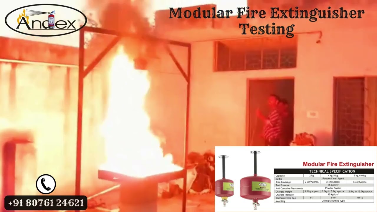 Modular Fire Extinguisher Testing | Andex Fire Engineering Works| #modularfireextinguishers #testing