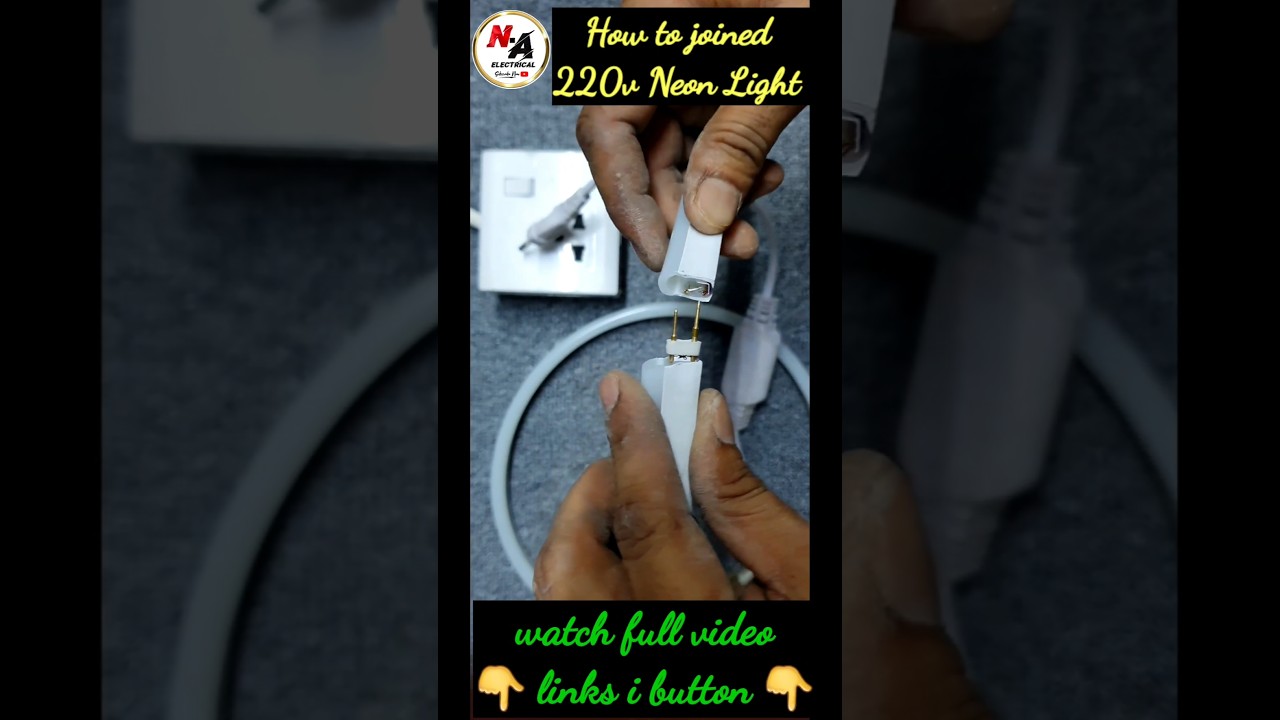 How to Joint Neon Light ||  #neon #neonlights @N.a.electrical