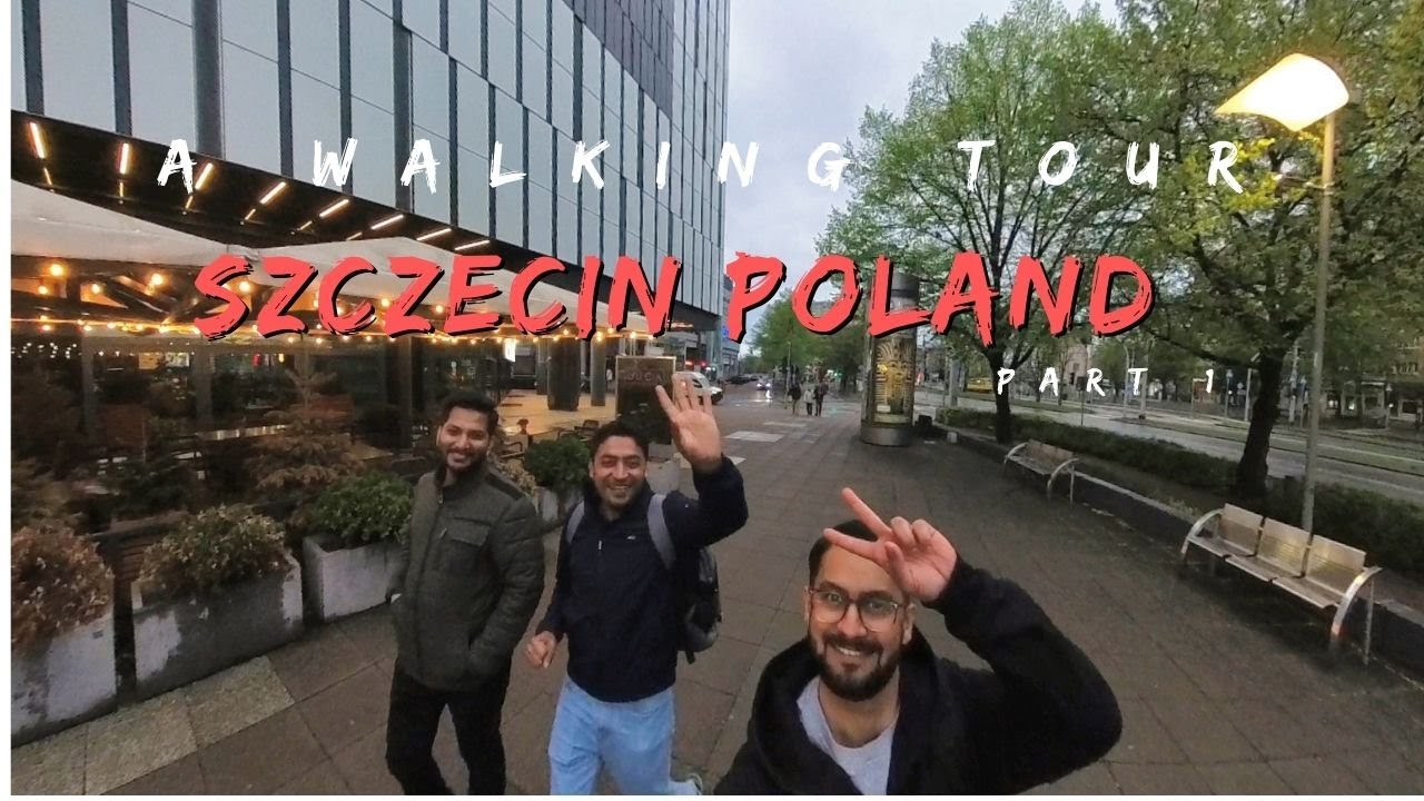 Szczecin Poland Walking Tour | Part 1 | 4K UHD | Peaceful Street View | Natural Sound | Polish Vibes