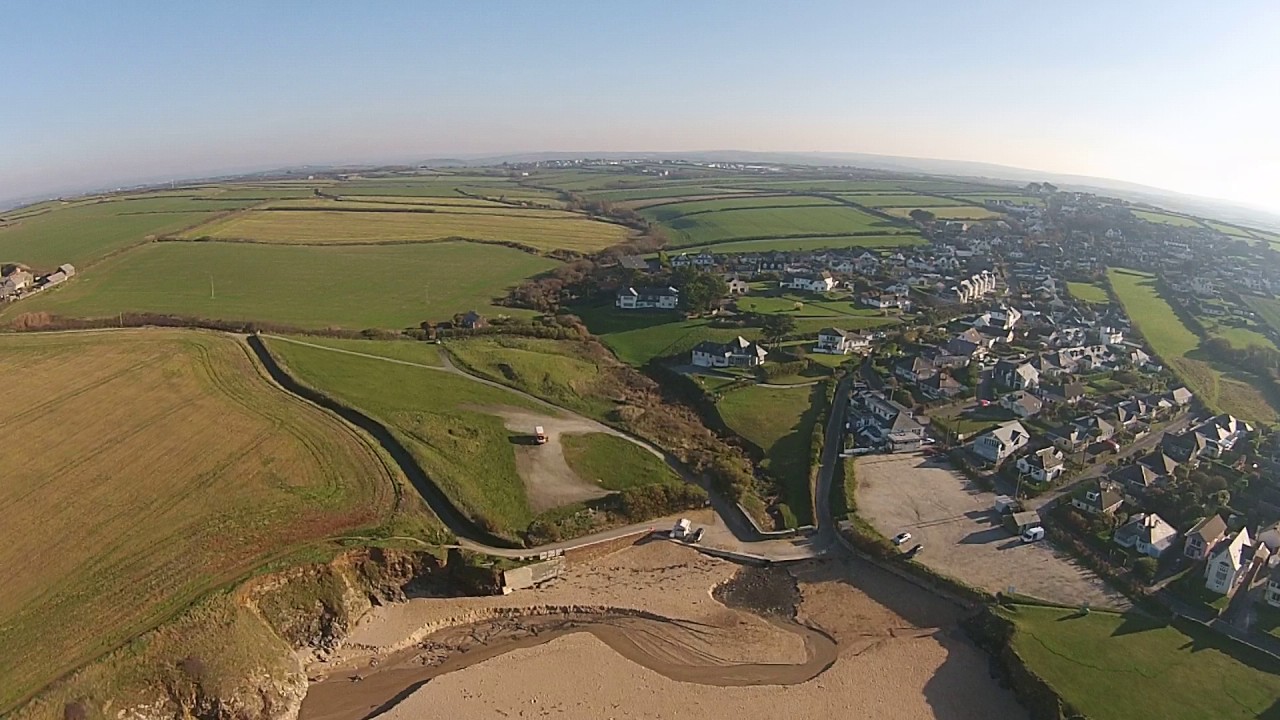 Trevone Cornwall. 1st drone flight 30-11-16 phantom2