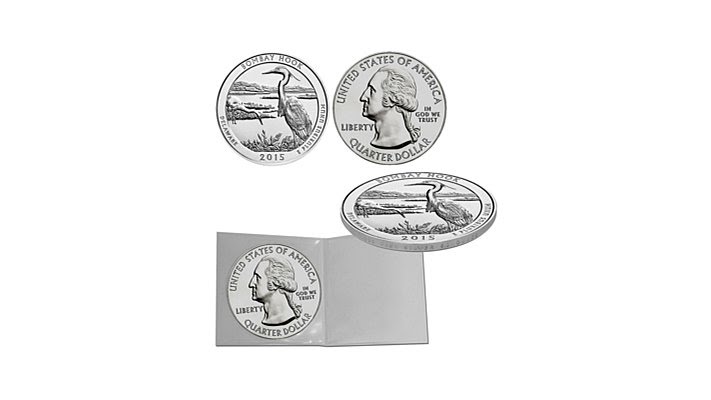 2015 5oz. Silver Bullion Bombay Hook Park Quarter