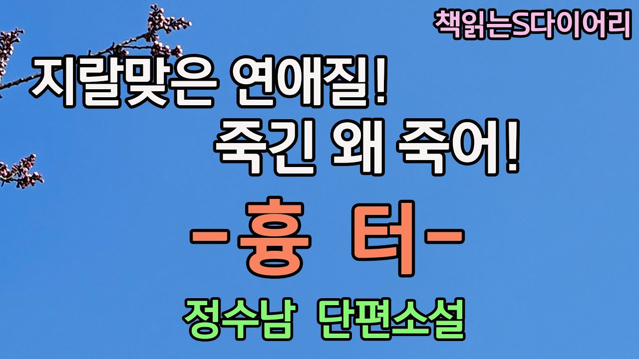 사랑을 해도 니 엄니같이 지랄맞은 사랑을 해선 안돼. / 정수남 / 오디오북#소설듣기#책읽어주는여자