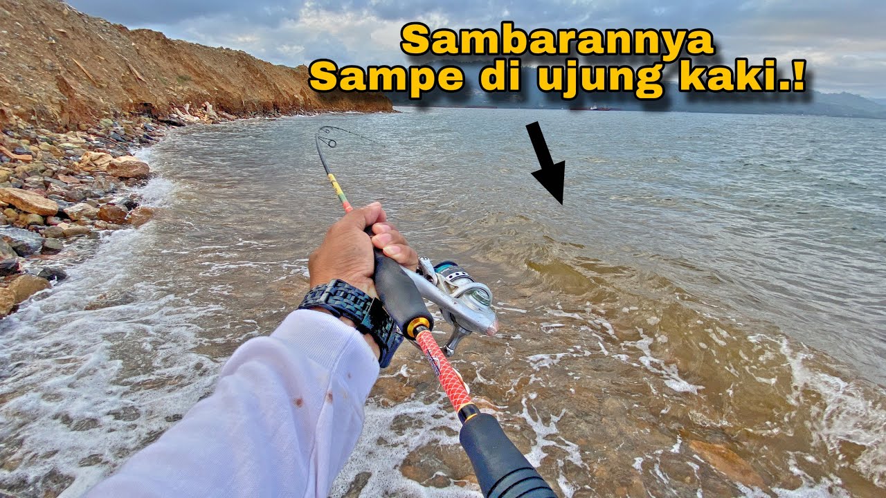 Beruntung!! Mancing Pinggiran ketemu rombongan ikan lapar | Sambarannya beruntun.!