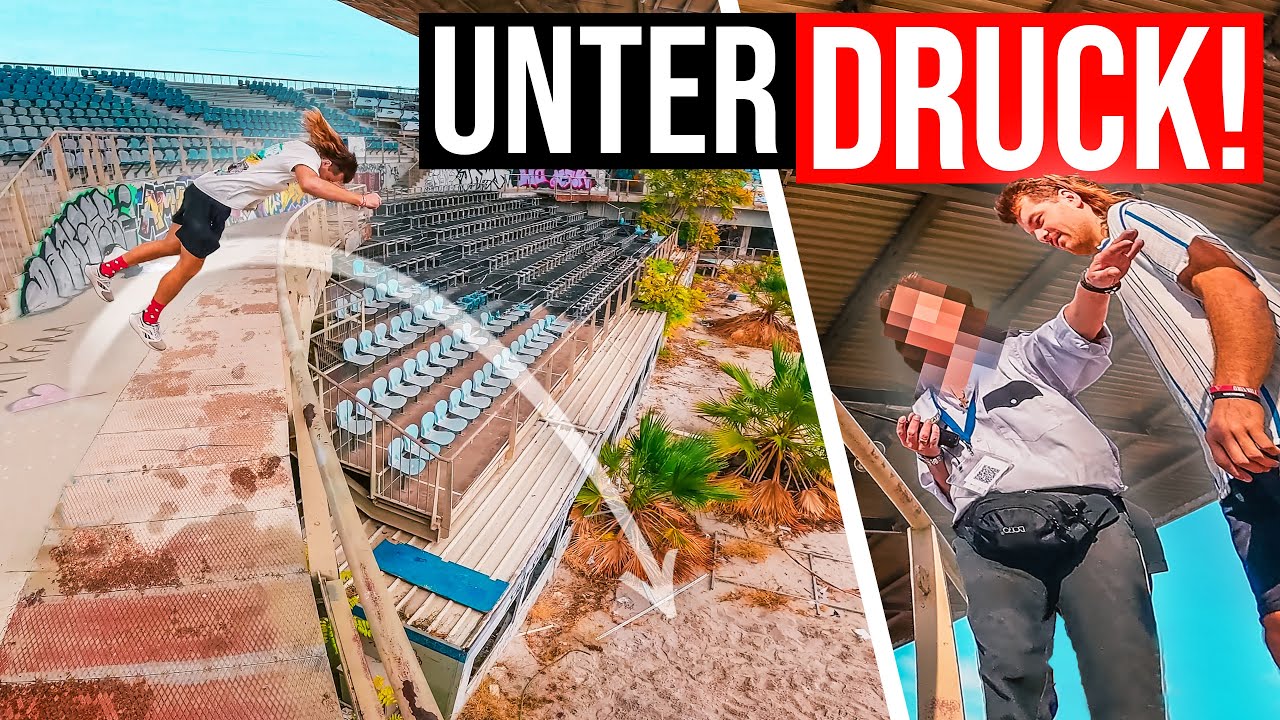 7M Frontflip in verlassenem OLYMPIA-STADION! | Security-Stress in Athen! 🇬🇷