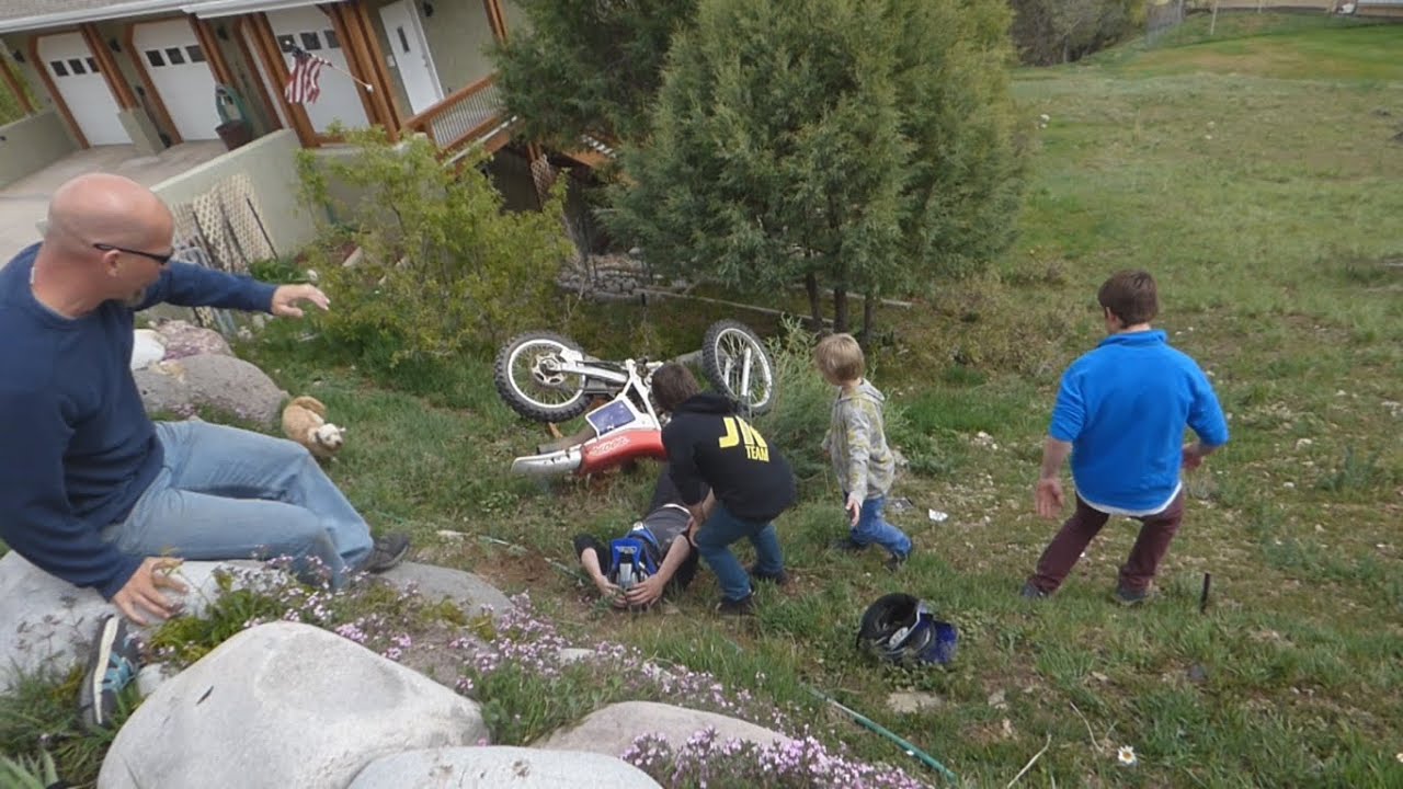 MOMMY CRASHED A DIRT BIKE ON MOTHER'S DAY