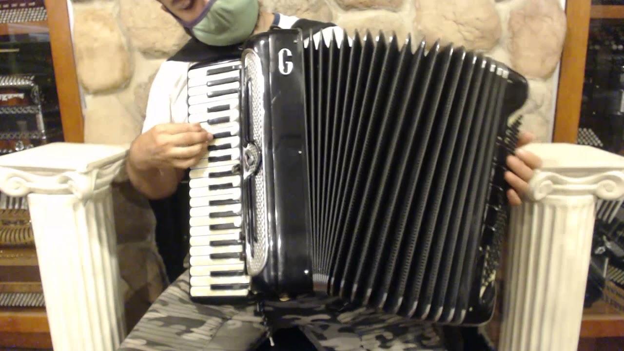 4888 - Black Giulietti MF 115 Piano Accordion LMMH 41 120 $2499