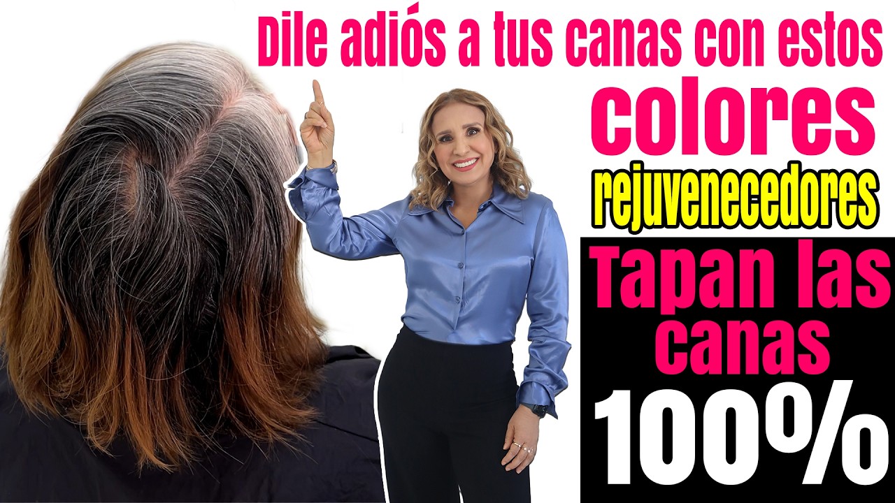 Dile adiós a las  CANAS con estos TONOS que las TAPAN completamente Y REJUVENECEN @bettylazcano