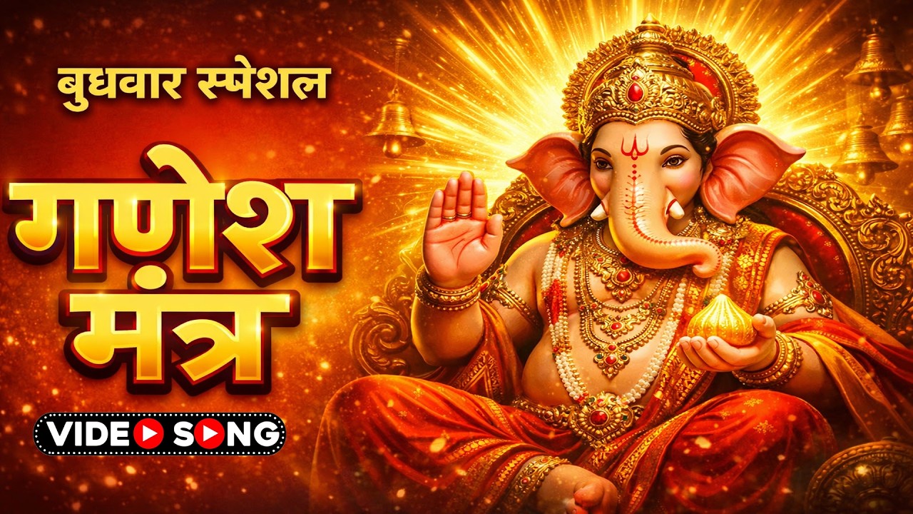 बुधवार स्पेशल गणेश मंत्र 2026 | Ganesh Mantra | सभी विघ्नों का नाश करने वाला मंत्र