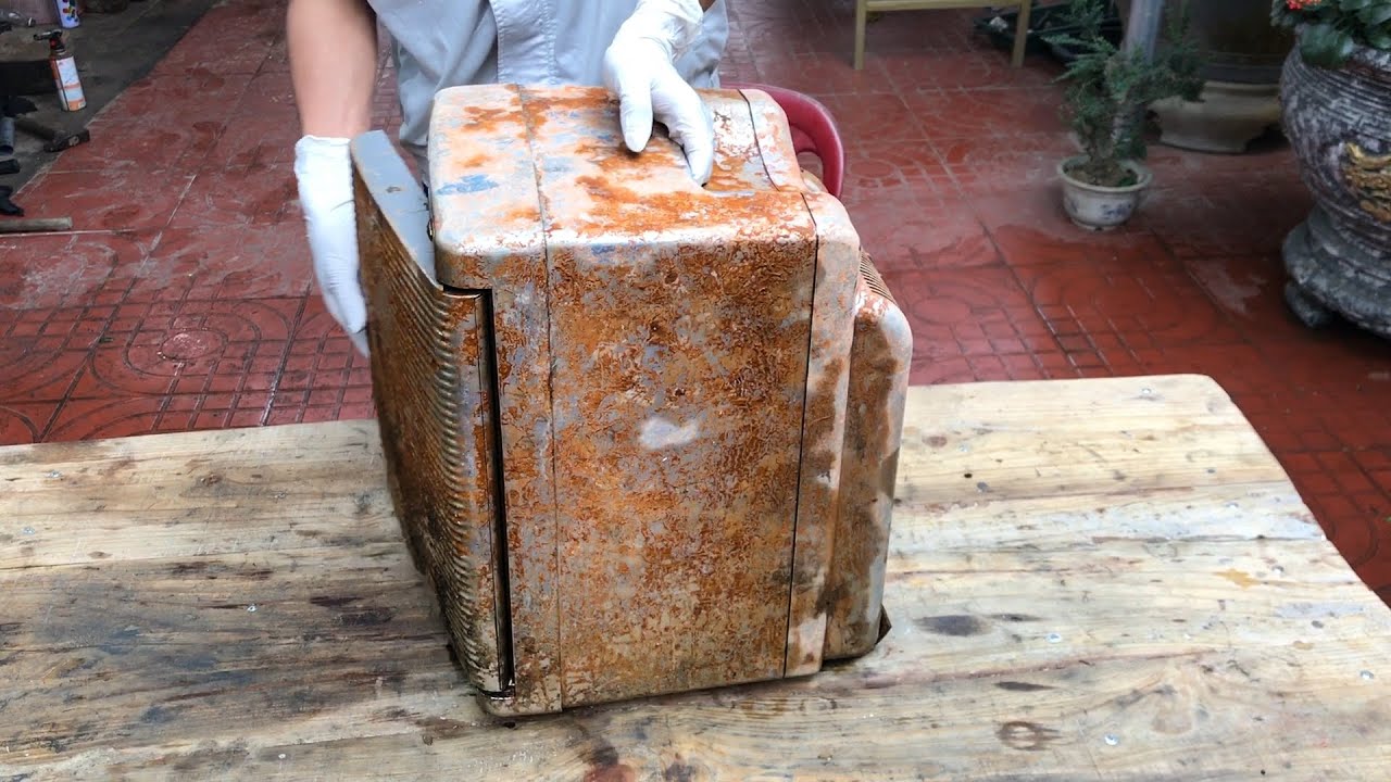 Restoration Portable Refrigerator Cooler And Warmer | 古いポータブル冷蔵庫を復元する