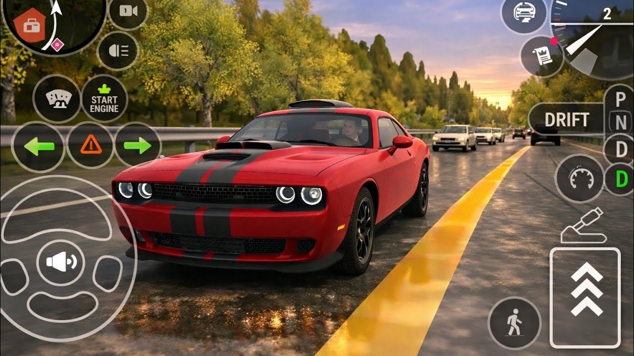 DODGE CHALLENGER SRT HELLCAT REDEYE | CAR PARKING DRIVING SCHOOL 