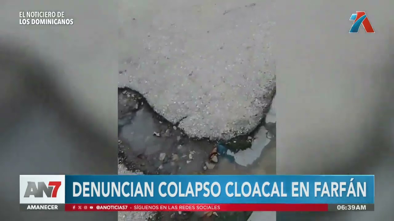 Denuncian colapso total del sistema cloacal en las Matas de Farfán