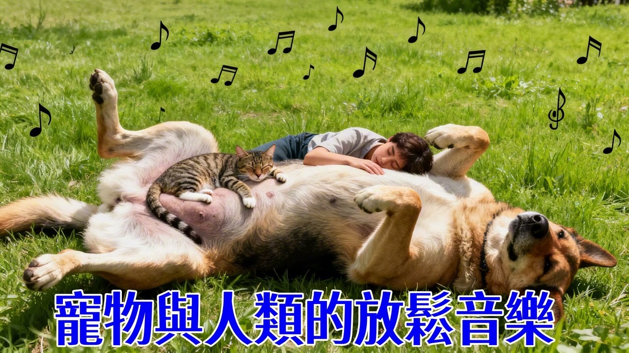 狗狗與主人一起放鬆 🐶 減壓・安定情緒・分離焦慮舒緩 像在大草原感  #鳥兒聲#白噪音#放鬆#Petrelaxationmusic#musicfordogs