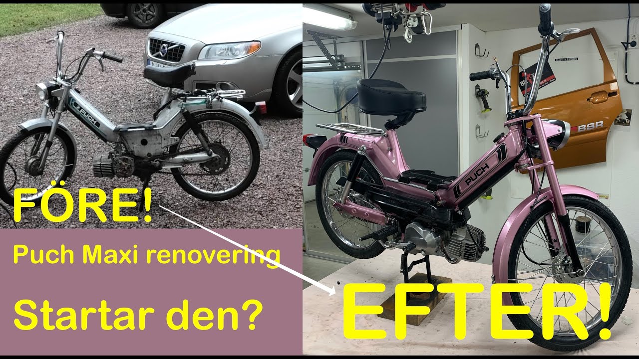 Puch Maxi Renovering - Startar den? - Kickan på rull!