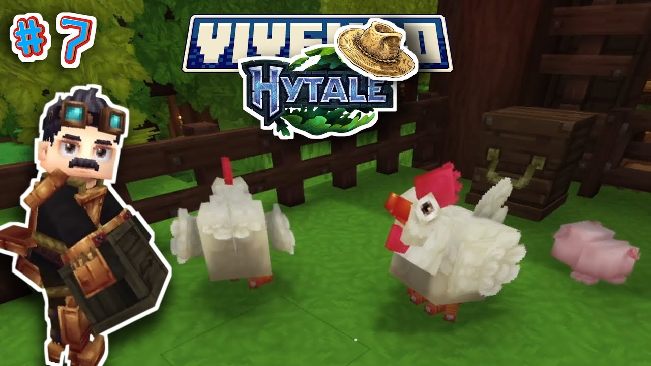 Vivendo Hytale Ep. 7 -  Hora de Fazendinha! (MUNDO ETERNO)
