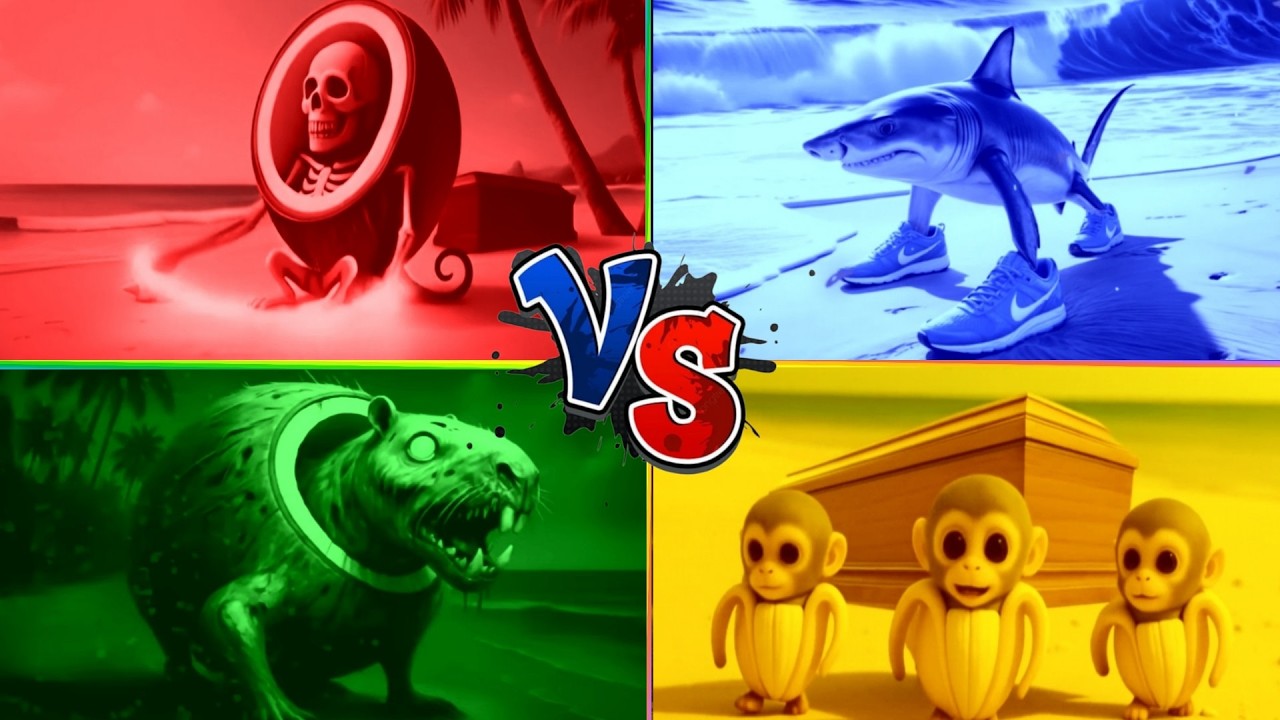 SHIMPANZINI COCOSINI 🆚 TRALARELO TRALALA 🆚️ BRAINROT ZOMBIE 🆚️ TRALALERITOS - TILES HOP EDM RUSH