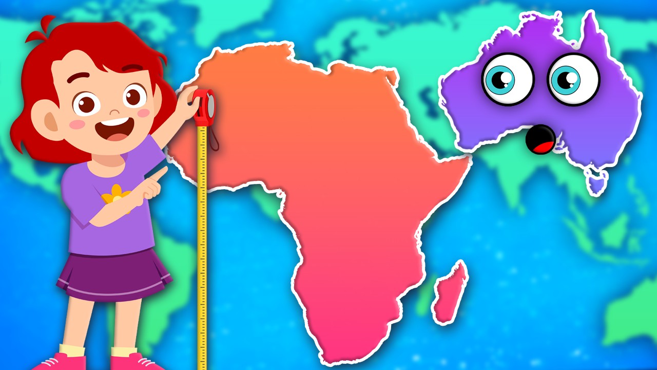 Learn About The 7 Continents & Compare Their Size! | Geography Songs For Kids | KLT Geography