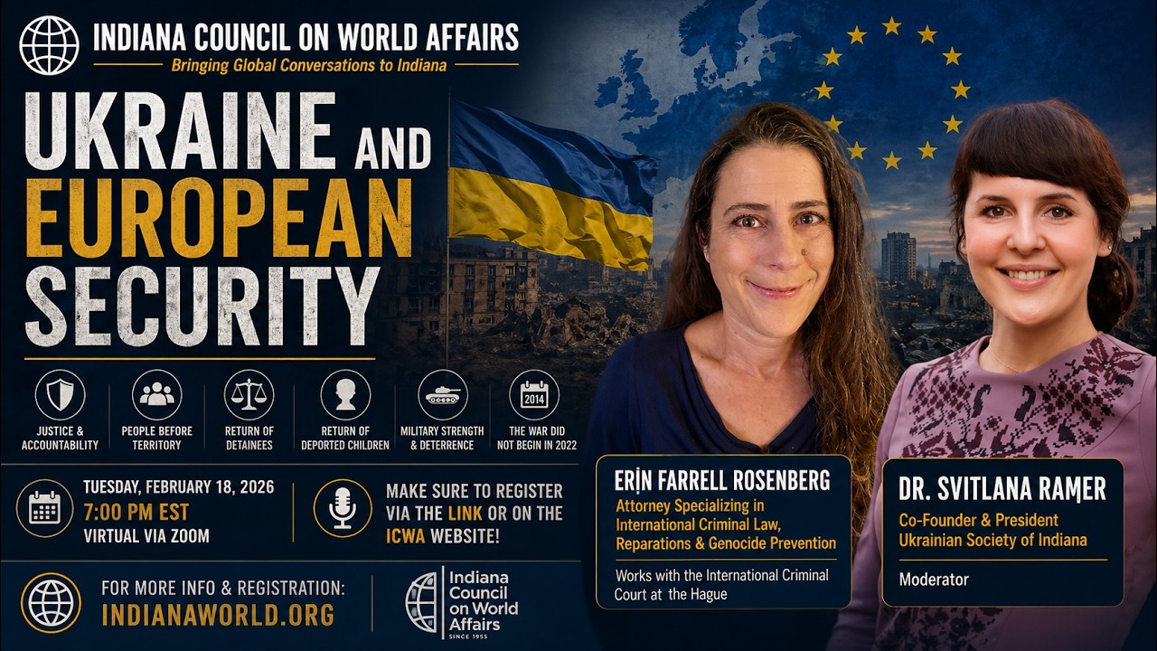 Great Decisions - Ukraine and European Security with International  Attorney Erin Farrell Rosenberg.