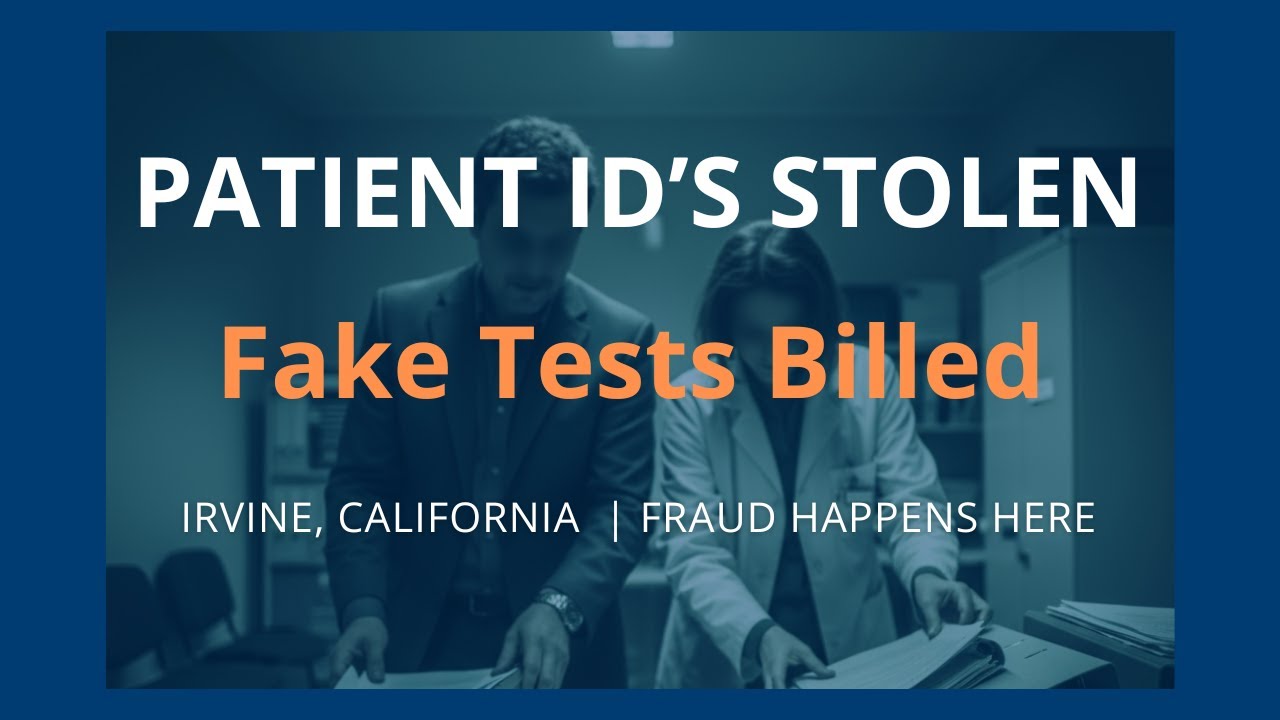 Fraud Friday -  Irvine Medical Billing Scam.  Patient IDs Stolen, Claims Submitted