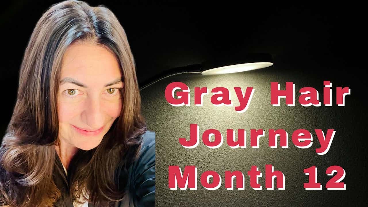 Gray Hair Transition - Month 12