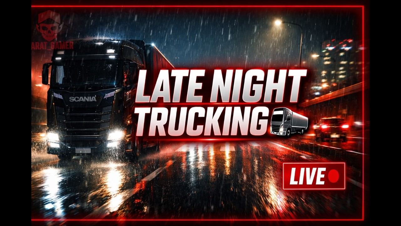 LATE NIGHT TRUCKING 🚛🌙 | Nachtfahrt durch Europa LIVE 🔴