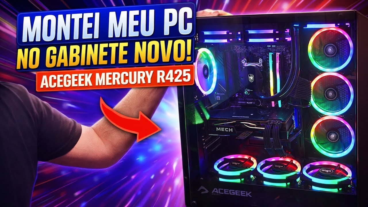 Gabinete Gamer Acegeek Mercury R425
