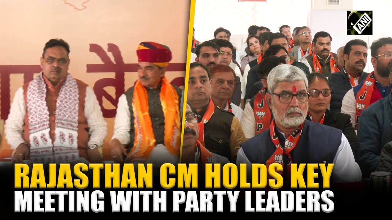 Rajasthan CM Bhajanlal Sharma holds key meeting with Party Leaders in Jaipur