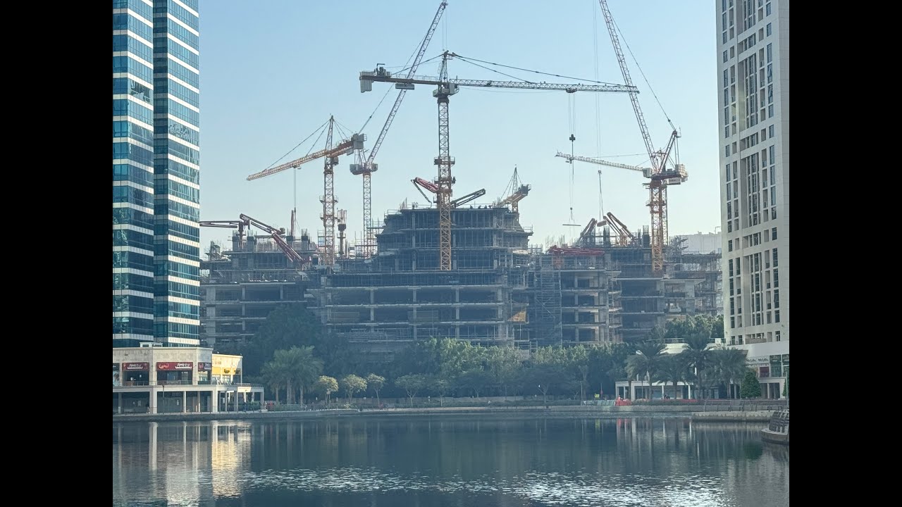 Golf Views - Seven City JLT, Dubai.  Construction update from 09/01/2024