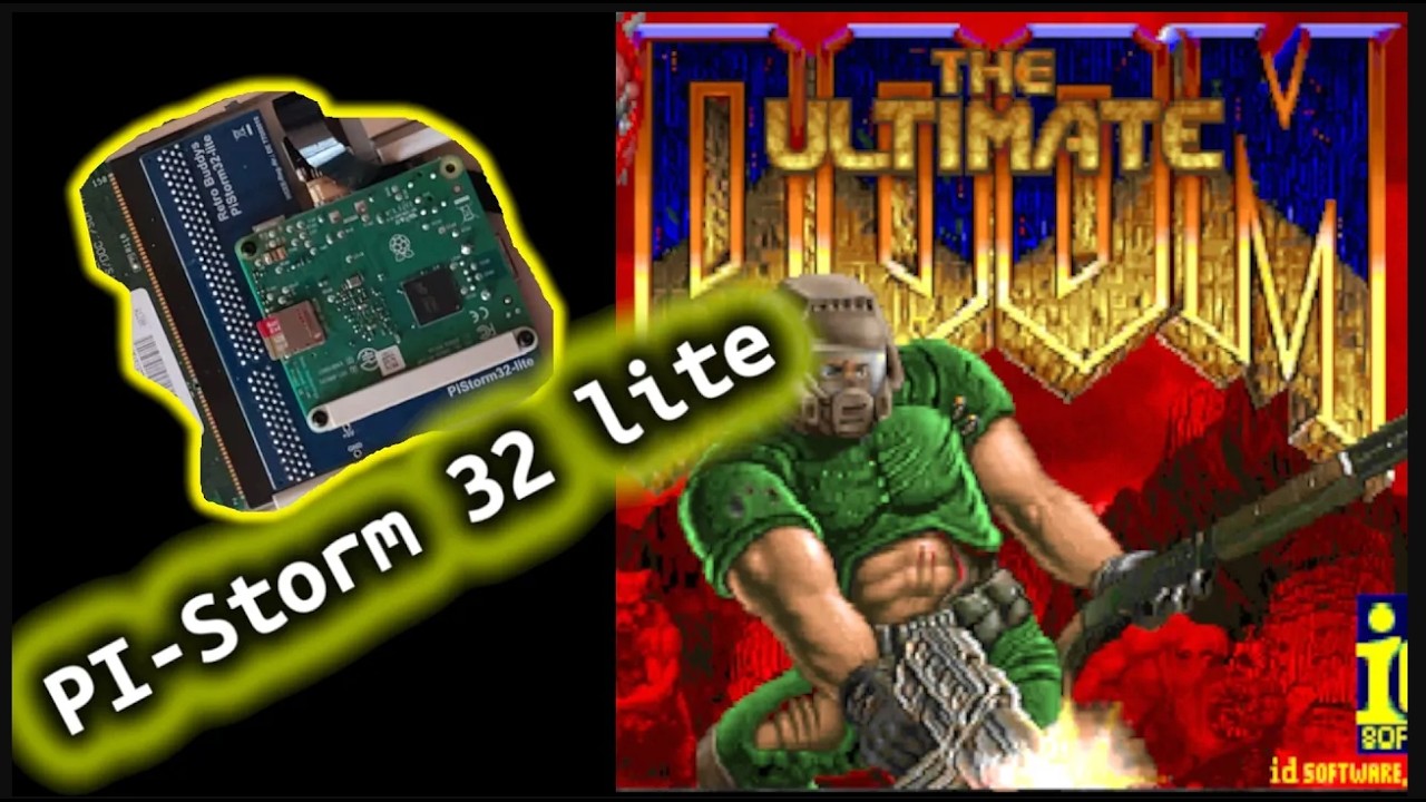 Amiga 1200 mit PiStorm32 lite ｜ HDMI Anschluß && DOOM