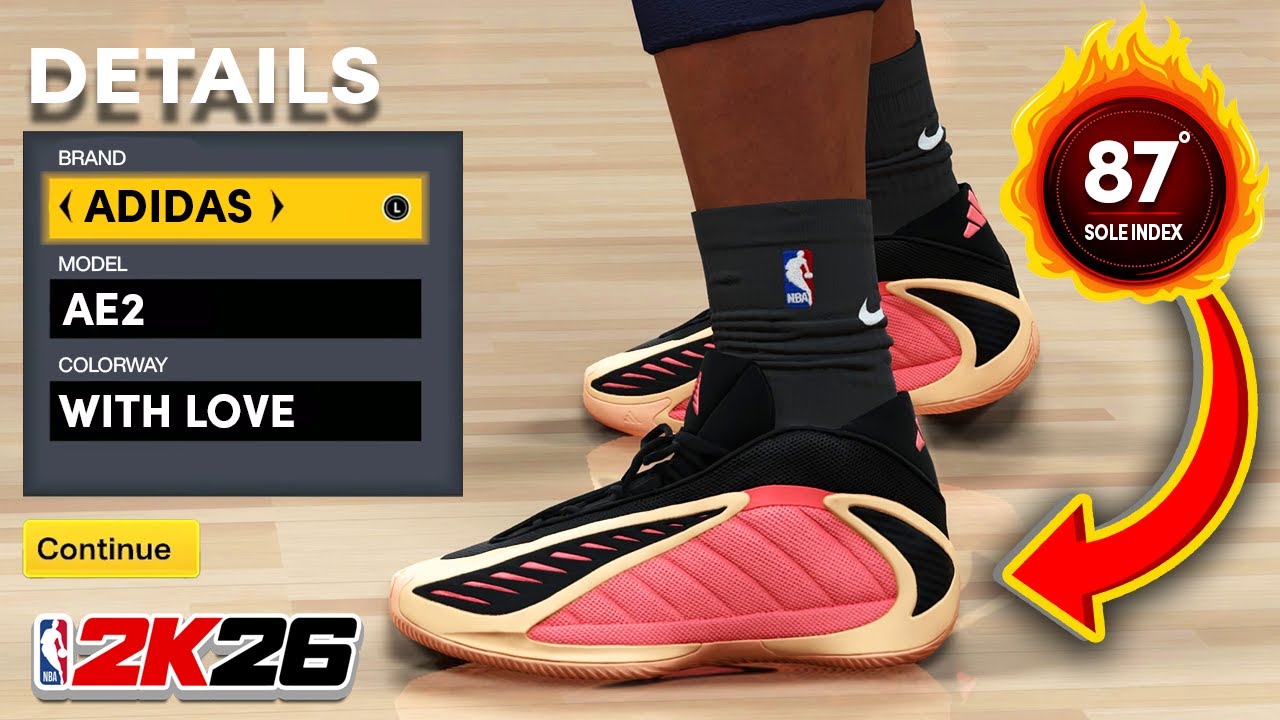 NBA 2K26 Shoe Creator: adidas AE 2 “With Love”