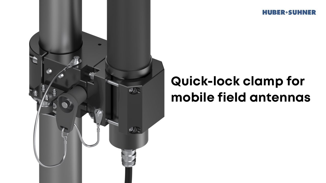 Quick‑lock clamp: Fast deployment for mobile field antennas