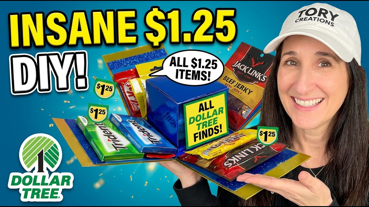 Эта идея подарка в виде подарочной коробки-сюрприза из магазина Dollar Tree просто гениальна!