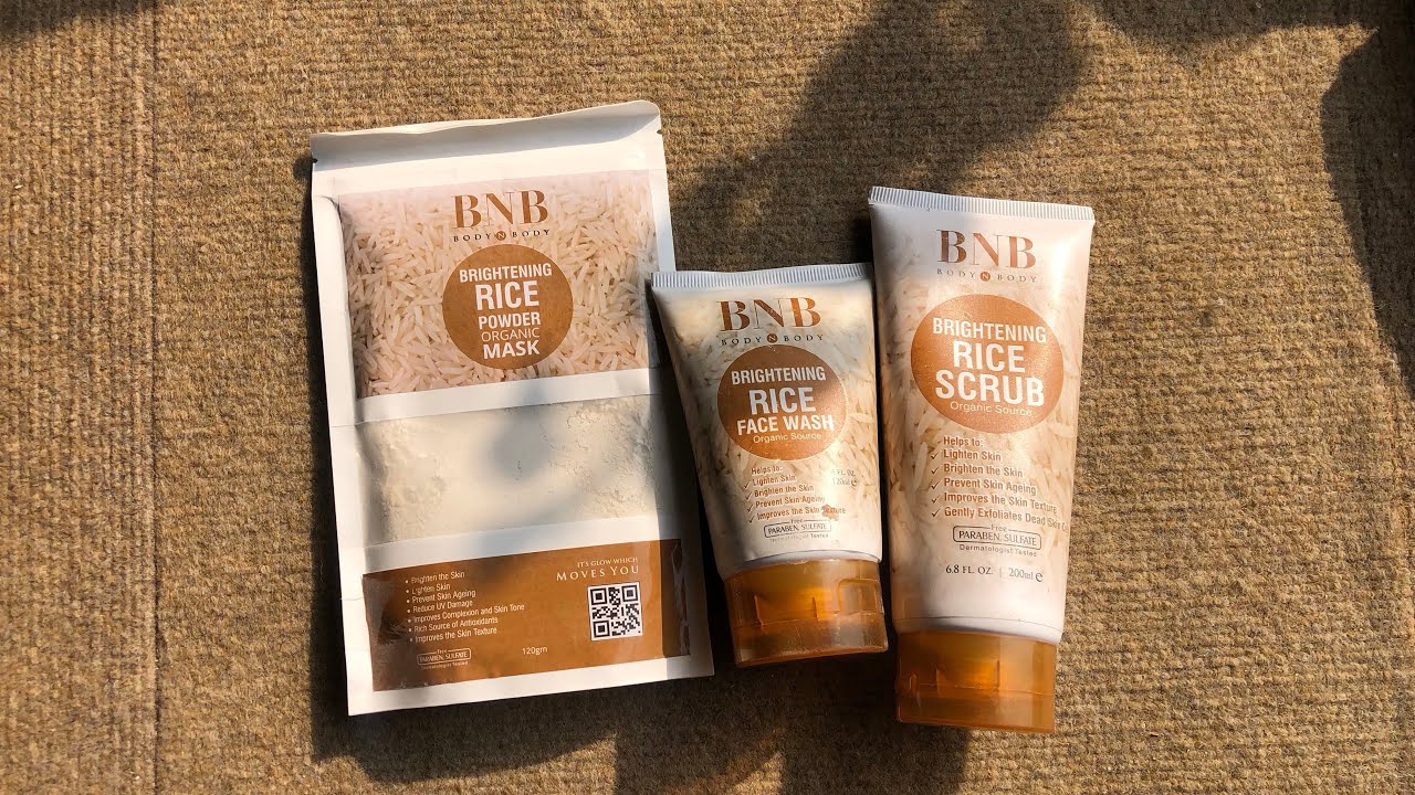 BNB Rice Brightening Glow Kit Unboxing | Viral Whitening Products Bodynbody Asmr Satisfying Video