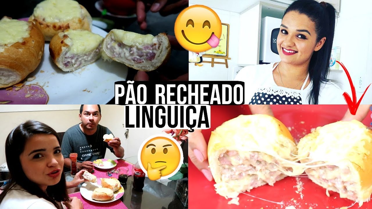 PÃO RECHEADO, LANCHE FÁCIL E RÁPIDO - TENTEI REPRODUZIR A RECEITA DA TATA PEREIRA ♥ - Bruna Paula
