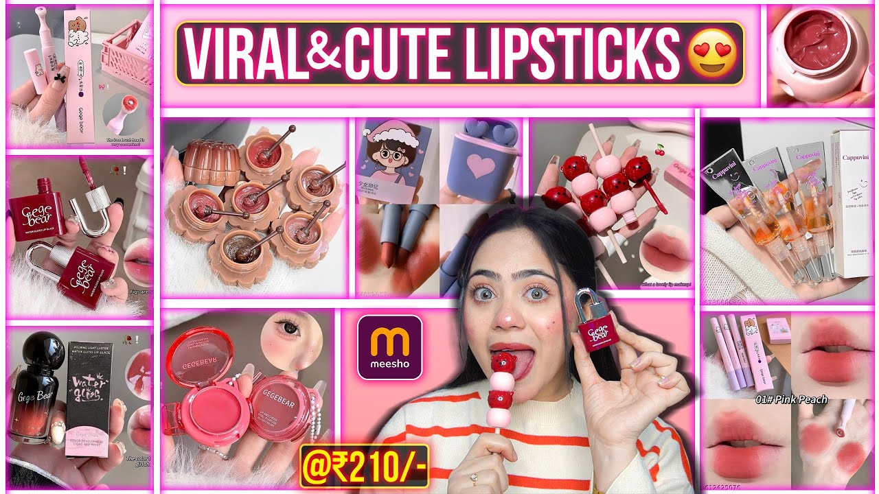Trying Viral & Cute Lipstick from Meesho 😍| I am shocked 😱| Ronak Qureshi