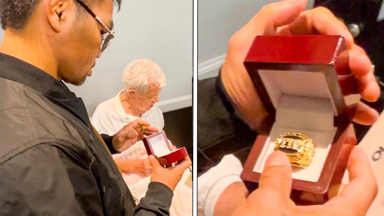 Manny Pacquiao GIFTED MUHAMMAD ALI RING from former ALI BUSINESS MANAGER after ICONIC RETURN