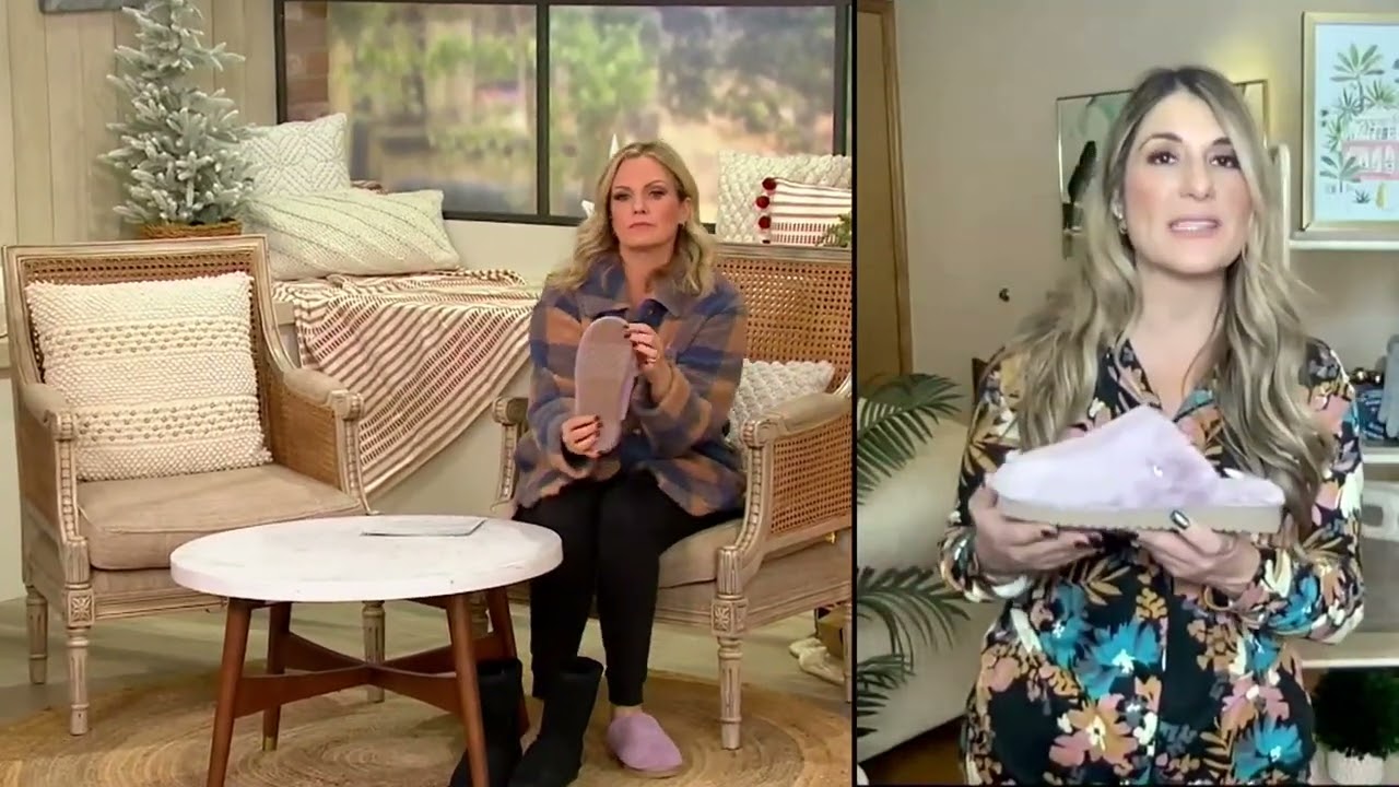Koolaburra by UGG Fluffy Slippers - Pomi on QVC