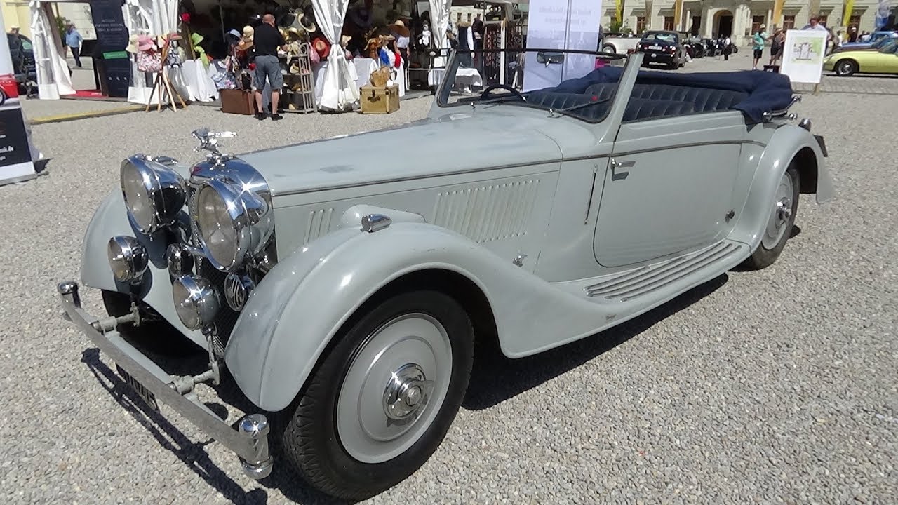 1935 Alvis Speed 20 SD Cabriolet - Ext. and Interior - Retro Classics meets Barock Ludwigsburg 2018