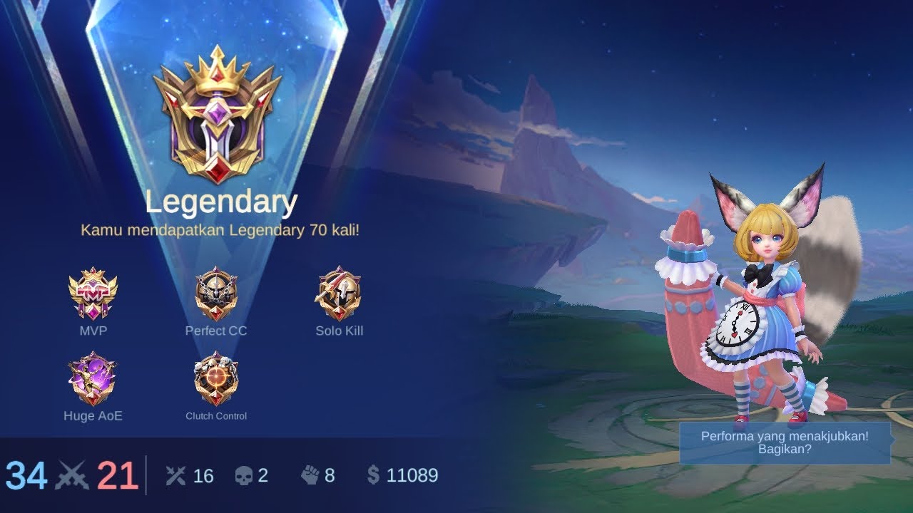 3 hari sebelum season berakhir...!!! Mlbb gameplay Indonesia 