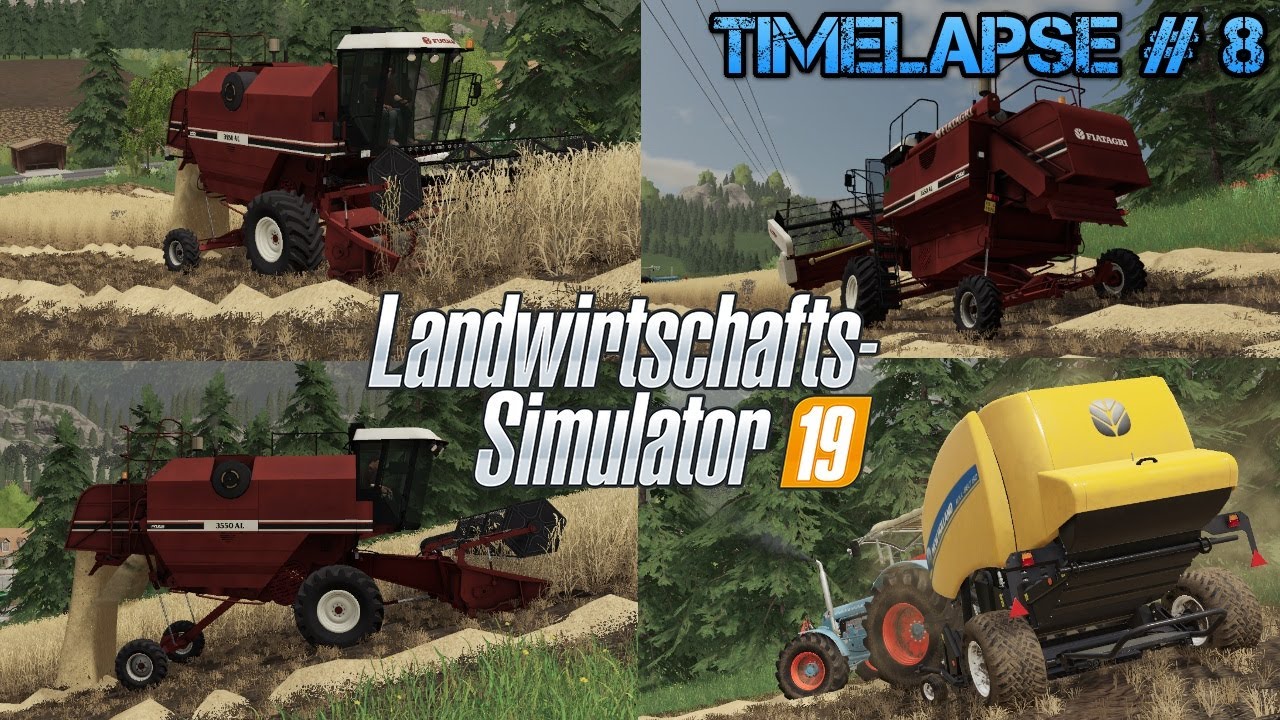[LS19] - Timelapse #8 Walchen Seasons: Eine UNGLAUBLICHE Weizenernte am HANG - Fiatagri Laverda!💪🏽🚜💨