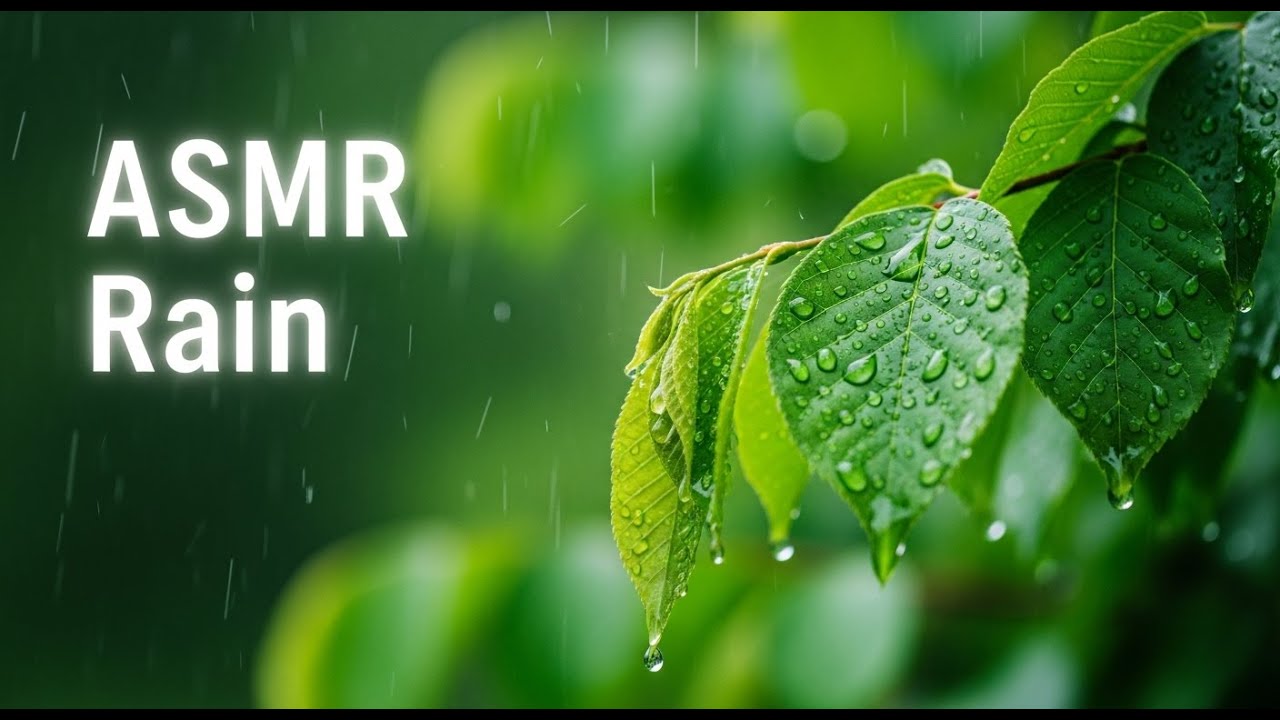 ASMR Rain 🌧️ | Soft Rain on Trees for Deep Sleep | 4 Hours | No Music
