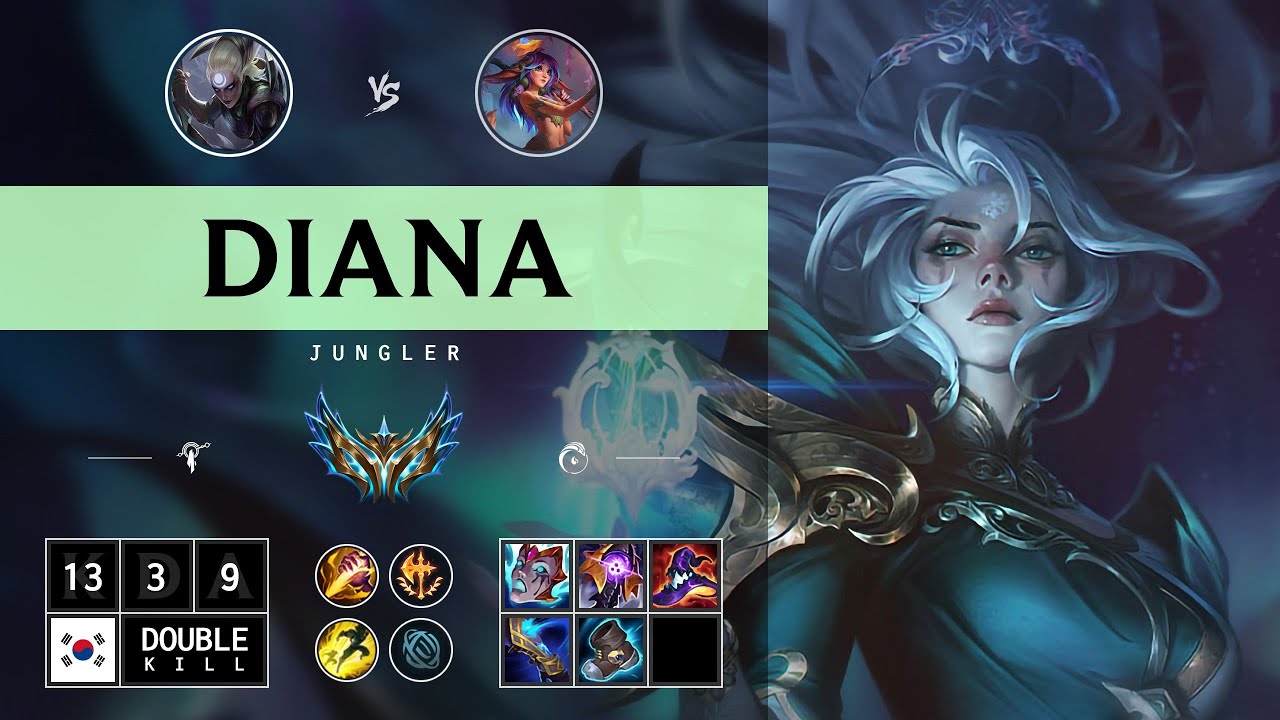 Diana Jungle vs Lillia: Dominating - KR Challenger Patch 14.15